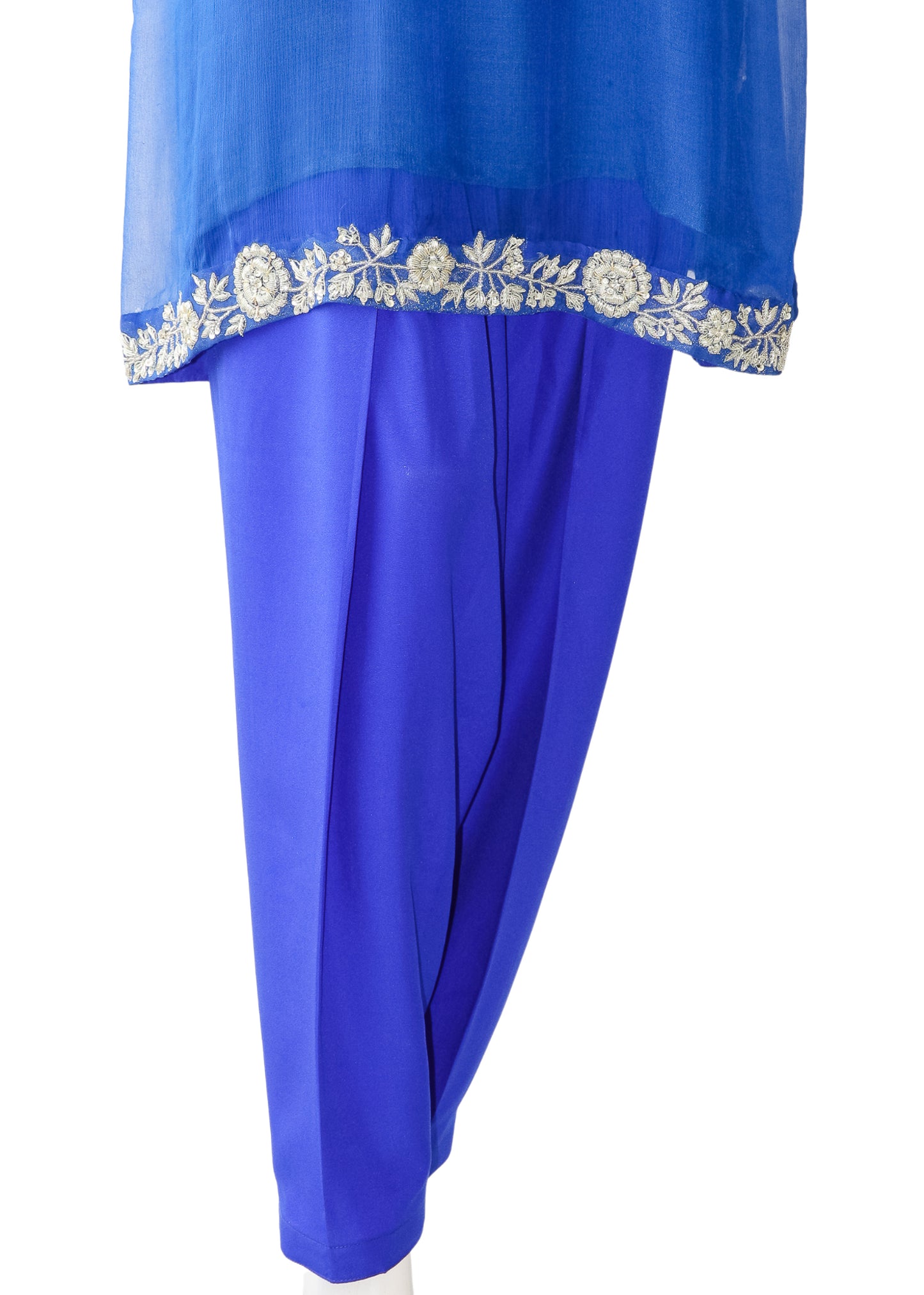 Royal Blue Pure Chiffon 3PC