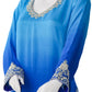 Royal Blue Pure Chiffon 3PC