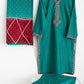 Green Cotton Silk Suit