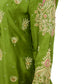 Green Rawsilk Shirt & Gharara 3PC