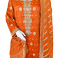 Orange Banarsi Chiffon 3PC