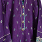 Purple Cotton Banarsi Suit