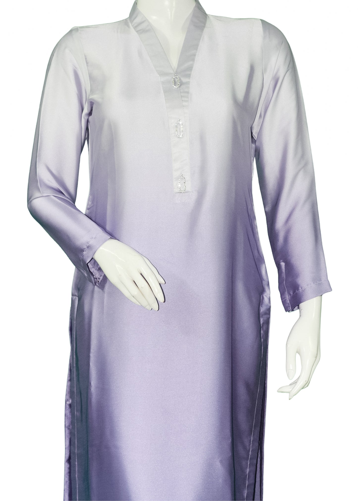 Purple Shaded Silk 3PC