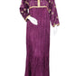 Purple Long Dress Shamoz Silk 2PC