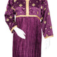Purple Long Dress Shamoz Silk 2PC