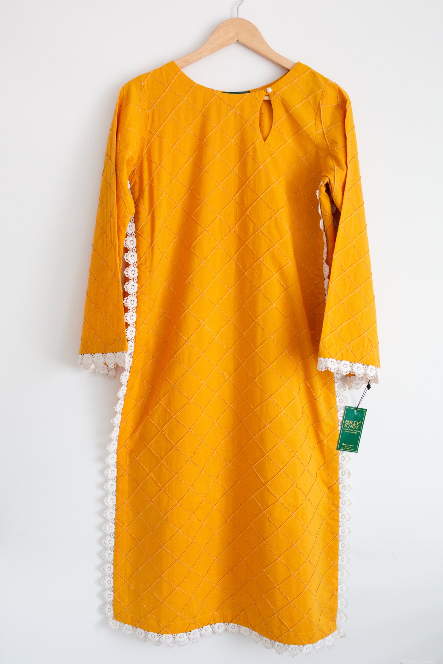 Yellow Lawn Long Shirt